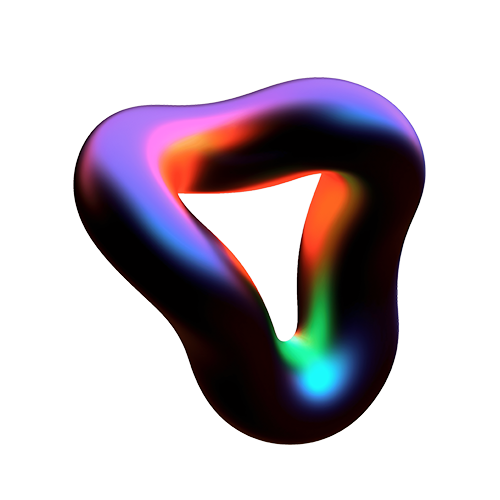 Abstract 3D Gradient Shapes - 11