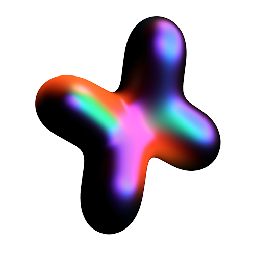 Abstract 3D Gradient Shapes - 6
